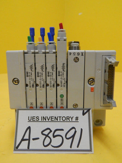 TEL Tokyo Electron VP/VI 4-Port Manifold SMC SQ1131Y-5-C4-Q PR300Z Used
