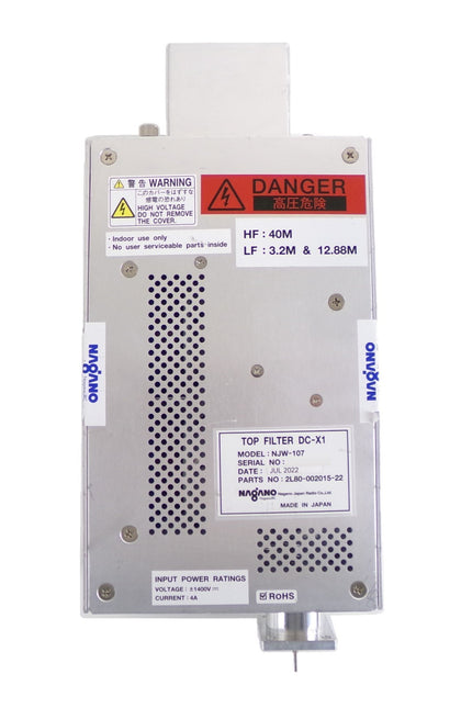 Nagano NJW-107 RF Filter TEL Tokyo Electron 2L80-002015 Untested Surplus