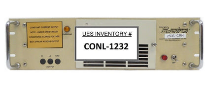Powertron Industrial Test Equipment 250S-CRH Power Supply XA-1 Untested Surplus