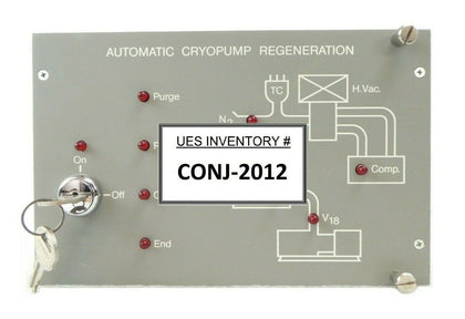 Varian 106564001 Automatic Cryopump Regeneration Controller Rev. 1 Working Spare
