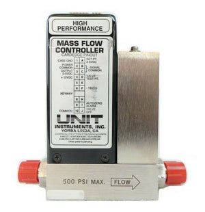 UNIT Instruments UFC-1100 Mass Flow Controller MFC 2 SLM N2 AMAT Working Surplus