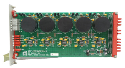 AMAT Applied Materials 0100-20063 5CH TC Gauge PCB Card Working Surplus
