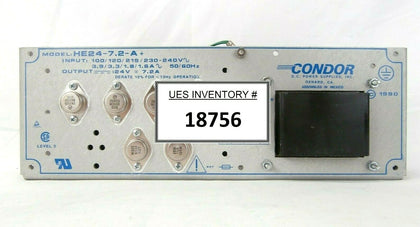 Condor HDD24-7.2-A+ DC Power Supply 24V Power-One Working Spare