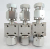 Fujikin 316L Manual Diaphragm Valve Reseller Lot of 9 Working Surplus