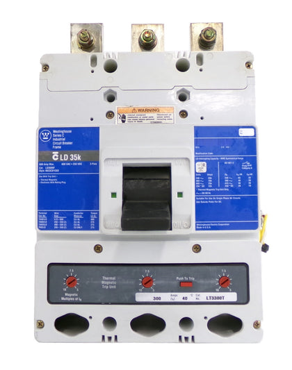 Westinghouse 6633C81G03 LD 35k 3-Pole Circuit Breaker LD3600F LT3300T Working