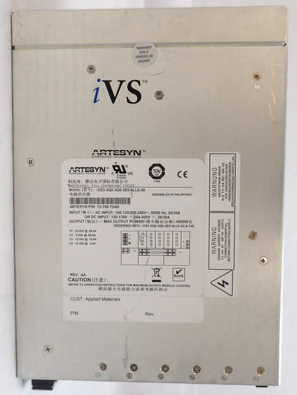 Artesyn 73-190-7046I Power Supply Assembly iVS3-3Q0-3Q0-2E0-4LL0-30 Working
