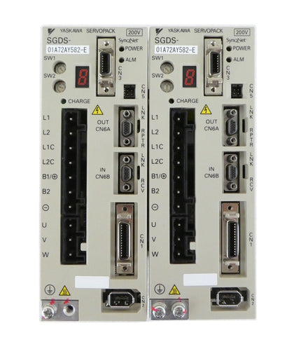 Yaskawa Electric SGDS-01A72AY582 Servo Drive SERVOPACK SynqNet Lot of 2 Working