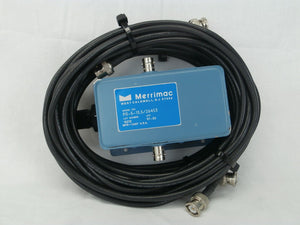 Merrimac PS-5-13.5/26453 RF Coaxial Phase Shifter with Cables 0260-1752-20 Used