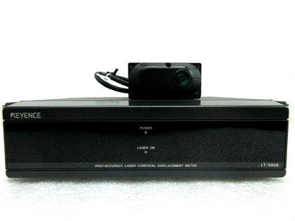 Keyence LT-5959 High-Accuracy Laser Confocal Displacement Meter Set Working