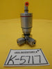 Qualiflow F HF Series 2-Way Pneumatic Angle Valve 2x10-9atm.cm3/Sec Used Working