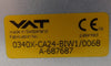 VAT 0340X-CA24-BIW1 300mm Pneumatic Chamber Slit Valve Working