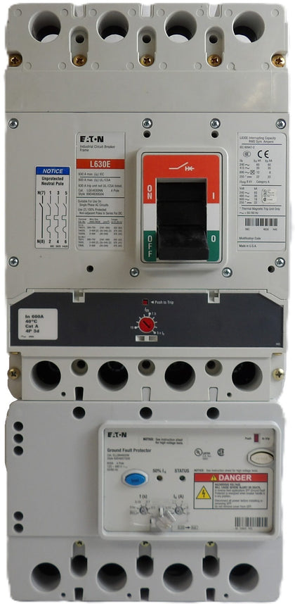 Eaton LGE4630NN 4-Pole Industrial Circuit Breaker L630E 69D4611G01 Working