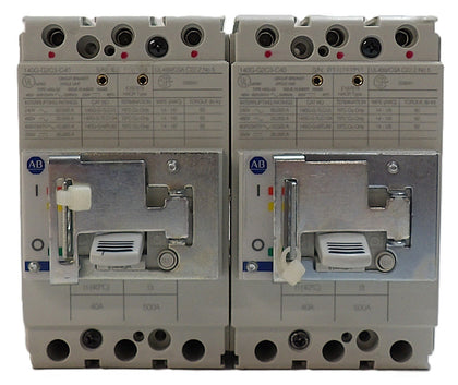 AB Allen-Bradley 140G-G2C3-C40 3-Pole Circuit Breaker Lot of 2 Working