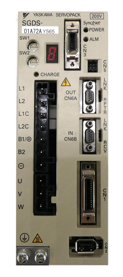 Yaskawa Electric SGDS-01A72AY565 Servo Drive SERVOPACK SynqNet 200V Working