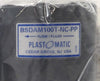 Plast-o-matic BSDAM100T-NC-PP Shut-off Valve AMAT 3870-02306 Lot of 2 New