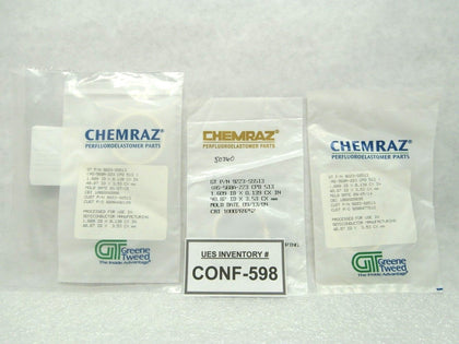 Greene Tweed 9223-SS513 Chemraz O-Ring AS-568A-223 CPD 513 Lot of 3 New Surplus