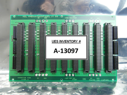 KEL VMEbus BACKPANEL J1 09 Backplane PCB Board Used Working