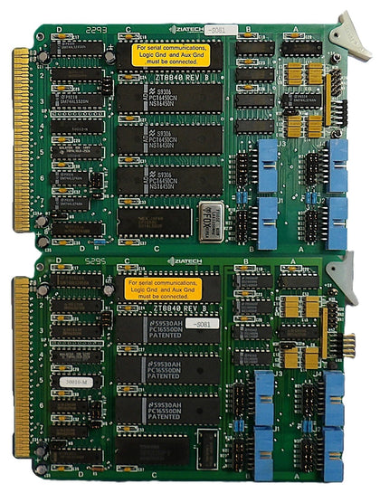 Ziatech 980757-001 RS-232 Communication PCB Card Reseller Lot of 2 Working