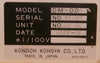Kondoh Kohsya LM-101 Chemical Concentration Monitor DM-007 Used Working