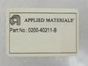 AMAT Applied Materials 0200-40211 Tight Fit 200mm SNNF Wider Collar New Surplus