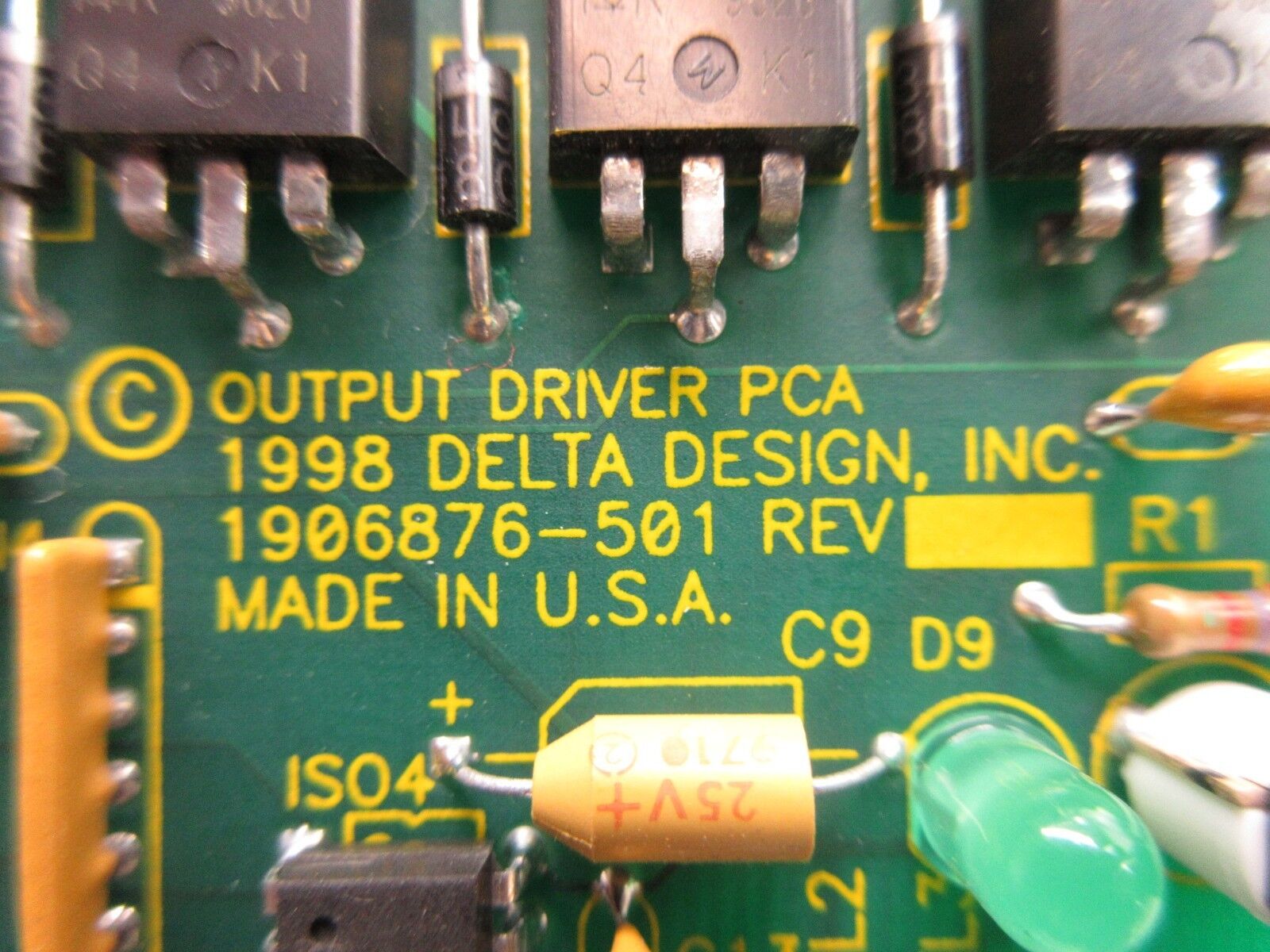 Delta Design 1906876-501 Output Driver PCA Board PCB Summit ATC Thermal Used