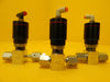Qualiflow 2x10-9atm.cm3/Sec 2-Way Pneumatic Valve Reseller Lot of 3 Used Working