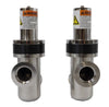 Pfeiffer Vacuum 3870-02323 Pneumatic Angle Valve Reseller Lot of 2 Working