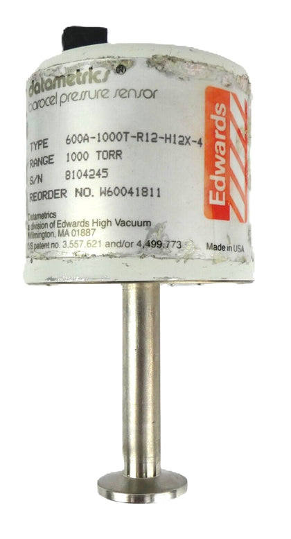 Edwards W60041811 Barocel Pressure Sensor 600AB 1000 Torr Working Surplus