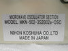 Nihon MKN-502-3S2B02a-OSC Microwave Oscillator TEL Tokyo Electron Trias Surplus