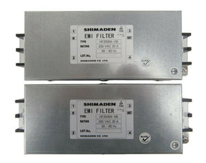 Shimaden HF2030A-XB Electromagnetic Interference EMI Filter Lot of 2 Working