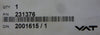 VAT 231376 Atmospheric Door Spare Plate Kit 233635 New Surplus