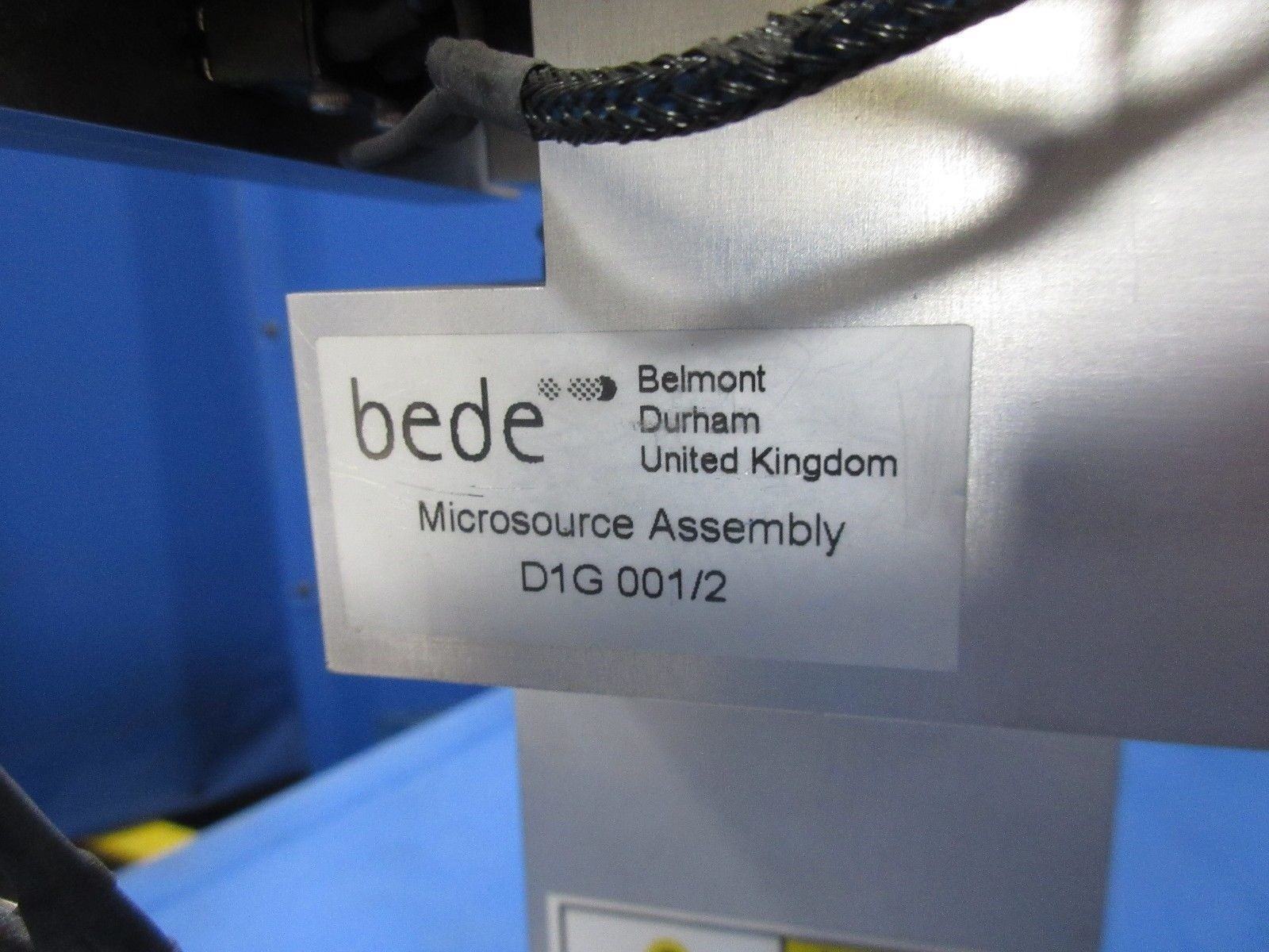 Bede Scientific Instruments D1G 001/2 X-Ray Microsource Assembly Untested As-Is