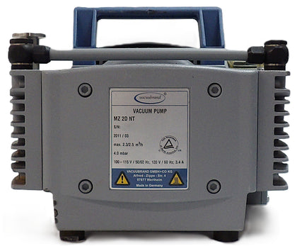 Vacuubrand MZ-2D-NT Diaphragm Vacuum Pump Working Surplus
