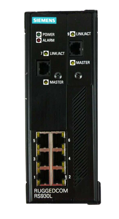 Siemens RS930L-HI-D-V1-V1-C01 6-Port Ethernet Switch RS930L Working Surplus