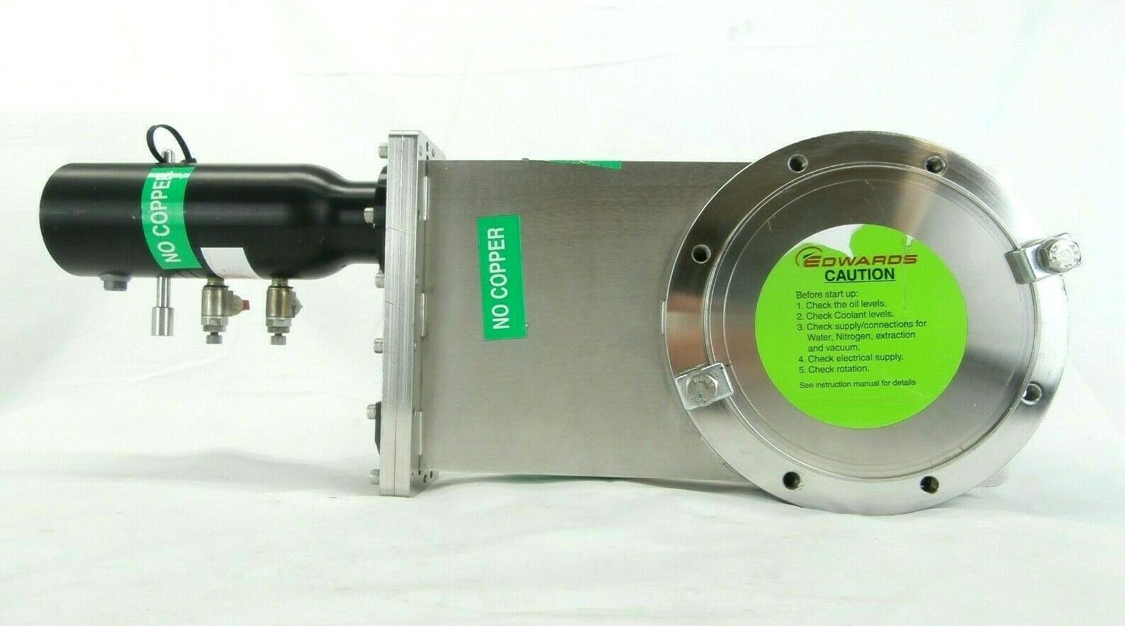 Edwards DN 200 6" ISO-F Pneumatic Gate Valve No Copper Working Spare