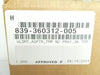 Lam Research 839-360312-005 Adaptor TMP N2 PRG1.3K TMP New Surplus