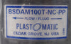 Plast-o-matic BSDAM100T-NC-PP Shut-off Valve AMAT 3870-02306 Lot of 3 New