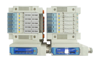 SMC EX260-SEC2 Pneumatic Manifold Reseller Lot of 2 Working Surplus