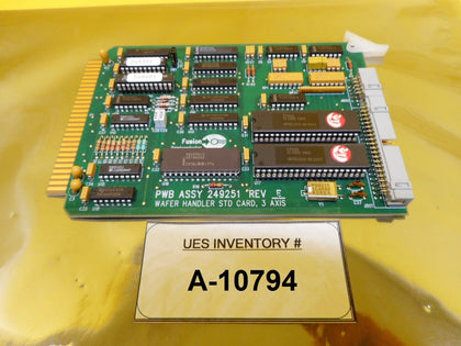 Fusion Semiconductor 249251 Wafer Handler STD CARD 3 Axis PCB Rev. E Used