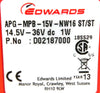 Edwards D02187000 Active Pirani Vacuum Gauge APG MPB/15V/NW16 ST/ST Lot of 2