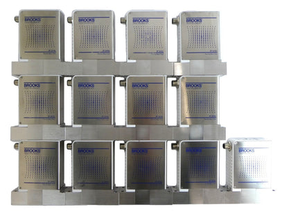 Brooks Instrument GF125C Mass Flow Controller MFC GF125CXXC Lot of 13 Working