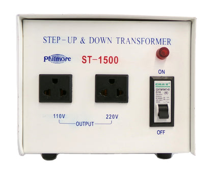 Philmore ST-1500 Step-Up & Down Voltage Transformer Working Surplus