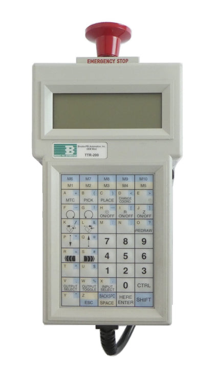 Brooks Automation 110976 Robot Teach Pendant Handheld Controller TTR-200 Working