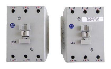 AB Allen-Bradley 100-C60D*00 3-Pole Contactor C60 Series Lot of 2 Working