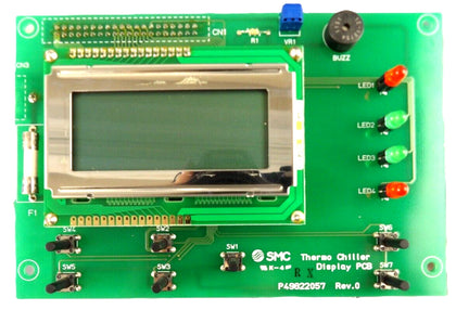 SMC P49822057 Thermo Chiller LCD Display Panel PCB Working Surplus