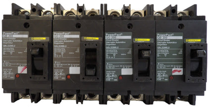 Schneider QG200 Circuit Breaker PowerPact QGL22200LU Lot of 4 Working