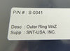 SNT-USA S-0341 200mm Outer Shadow Ring WxZ TEL 31-660-8551 OEM Refurbished