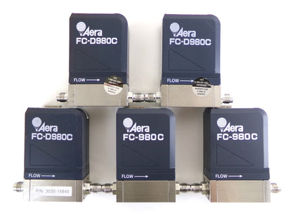 Aera FC-D980C Mass Flow Controller MFC Reseller Lot of 5 Working Surplus