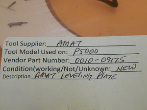 AMAT Applied Materials 0010-09125 Heater Leveling Plate Precision 5000 New