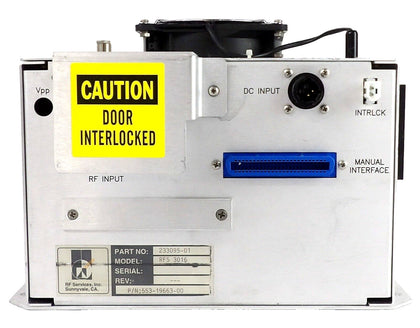 RF Services 233095-01 RF Match RFS3016 Mattson 553-19663-00 OEM Refurbished